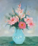 Vaso com Flores by Marysia Portinari, óleo sobre tela, offered Nov 2023