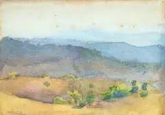 Paisagem by Maciej Babiński, 1977, aquarela sobre papel, offered Nov 2023