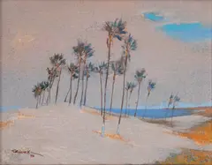 Paisagem de Salvador - BA by Yuji Tamaki, 1976, óleo sobre tela, offered Nov 2023