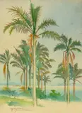 Francisco Goldsmith, Praia - RJ, aquarela sobre papel
