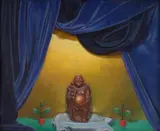 Dimitri Ismailovitch, Composição com Buda, 1933, óleo sobre tela