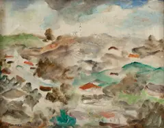 Paisagem by Thomaz Ianelli, óleo sobre tela, offered Nov 2023