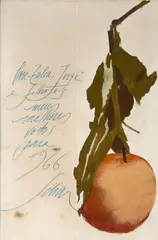 Maçã Pendurada by Carlos Scliar, 1966, óleo sobre papel, offered Nov 2023