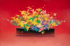 Vaso de Flor by Yugo Mabe, 2021, óleo sobre tela, offered Nov 2023
