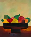 Aldemir Martins, Frutas, 1979, óleo sobre tela