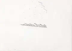 Sem Título by Leonilson, 1986, tinta de caneta permanente sobre papel, offered Nov 2023