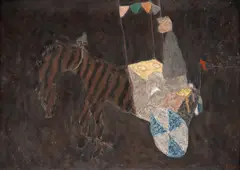 Santino - A Carroça de Sorvete by Thomaz Ianelli, óleo sobre tela, offered Nov 2023