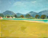 Francisco Rebolo, Sem Título, óleo sobre madeira