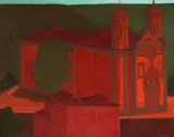 Ivan Marquetti, Igreja São Francisco de Assis, 1990, óleo sobre tela