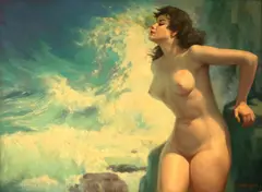 Tony Koegl, Nu Feminino, 1964, óleo sobre tela