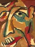 Mário Cravo, Cabeça Expressiva (Série Cabeças), 2001, óleo sobre placa