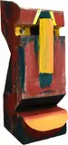 Mário Cravo, Totem (Série Cabeça), escultura em madeira