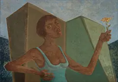 Figura Feminina by Clóvis Graciano, 1962, óleo sobre tela, offered Nov 2023