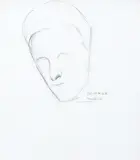 Tarsila do Amaral, Estudo de Retrato Azul (Sérgio Milliet)