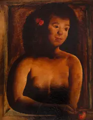 Orlando Teruz, Figura Feminina, 1972, óleo sobre tela