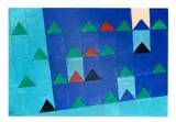 Alfredo Volpi, Bandeirinhas Azuis, serigrafia