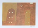 Alfredo Volpi, Sem Título, serigrafia
