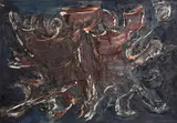 Iberê Camargo, Pássaros, 1963, óleo sobre tela