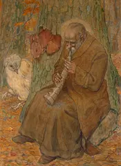 Sem Título by Ernst Eimer, 1914, técnica mista sobre papel colada em placa, offered Oct 2023