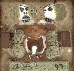 Sem Título by Francisco Brennand, pintura em baixo-esmalte sobre azulejo, offered Oct 2023
