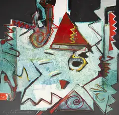 Sem Título by Siegbert Franklin, 1986, têmpera sobre tela, offered Oct 2023