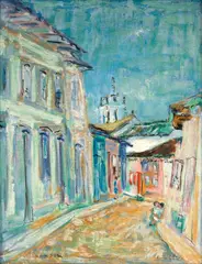 São João del Rei, MG by Renée Lefèvre, 1964, óleo sobre tela, offered Oct 2023