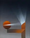 Julio Le Parc, Composição Laranja, serigrafia