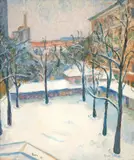 Renée Lefèvre, Pátio da Académie Julian no Inverno