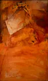 Carlos Araujo, Sem Título, óleo sobre madeira