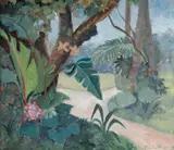 Paisagem by Francisco Rebolo, guache sobre papel, offered Oct 2023