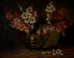 Vaso de Flor by Edgar Oehlmeyer, óleo sobre placa, offered Oct 2023