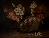 Edgar Oehlmeyer, Vaso de Flor, óleo sobre placa