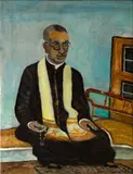 Emídio de Souza, Padre, óleo sobre tela