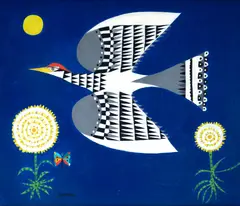 Pássaro by Genaro de Carvalho, óleo sobre tela, offered Oct 2023
