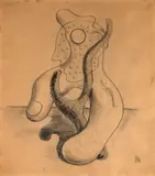Ismael Nery, Visão Submersa, 1933, grafite e crayon sobre papel