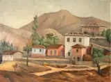 Alfredo Rizzotti, Paisagem, óleo sobre tela
