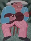 O Tocador by Ivonaldo Veloso de Melo, 1984, acrílico sobre tela, offered Oct 2023