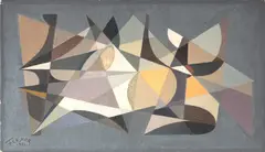 Sem Título by Samson Flexor, 1951, óleo sobre tela, offered Oct 2023