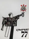 Corintiano Campeão by Aldemir Martins, 1977, nanquim sobre papel, offered Oct 2023