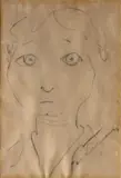 Candido Portinari, Cabeça de Mulher, 1949, crayon sobre papel