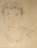 Candido Portinari, Menino, 1957, crayon sobre papel