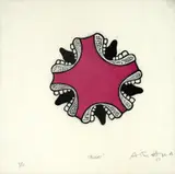 Antonio Henrique Amaral, Bocas, 1967, xilogravura sobre papel arroz
