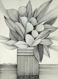 Vaso de Flores by Aldemir Martins, 1964, desenho a nanquim sobre papel, offered Oct 2023