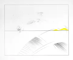 Sem Título by Carlos Vergara, 1974, desenho a grafite, nanquim e guache sobre papel, offered Aug 2023