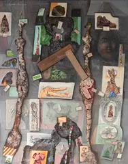 Mundo Marcado by Figueiredo Sobral, 1982, óleo sobre tela, offered Aug 2023