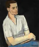 Aldo Bonadei, Figura Sentada, 1947, óleo sobre tela