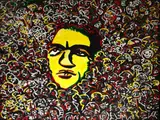 Rubens Gerchman, Garrincha, 1986, óleo sobre madeira