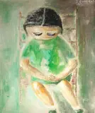 Jânio Quadros, Sem Título, 1973, óleo sobre placa
