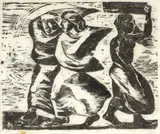 Livio Abramo, Figuras, 1940, xilogravura