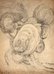 Sem Título by Niobe Xandó, 1960, desenho a nanquim, offered Aug 2023